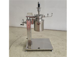 0.5L高壓不銹鋼手動(dòng)升降反應釜已完工