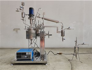 0.5L高溫不銹鋼手動(dòng)升降尼龍聚合實(shí)驗釜已完工發(fā)往北京